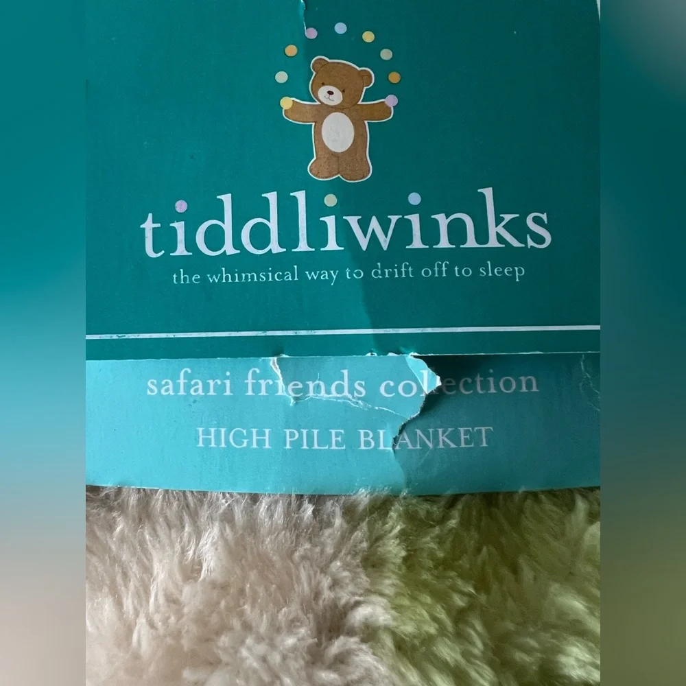 Tiddliwinks Safari Friends High Pile Blanket New In Package